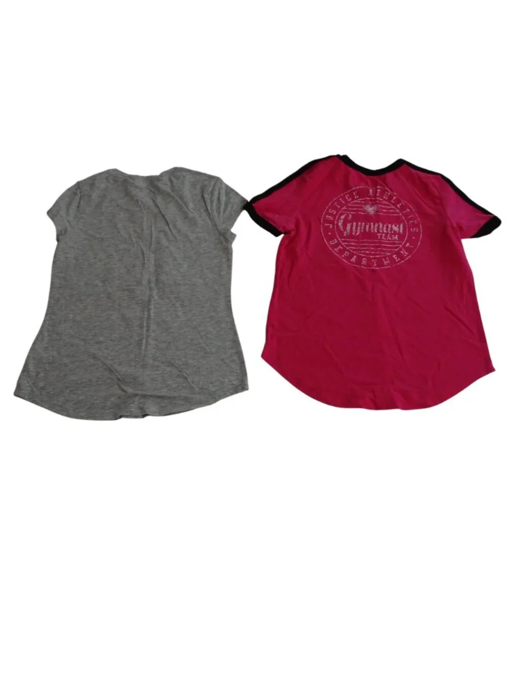 Lot of 5 Justice Activewear Sports Casual Wear Shirts and Swimsuit Girls Size 8